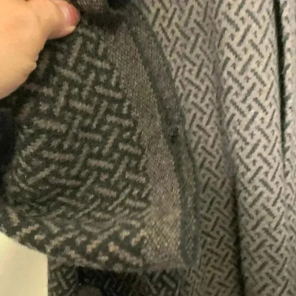 Chiaramente Sweater Heavy Thick Brown Black 70% Wool High Collar 3/4 Sleeves - Picture 5 of 9